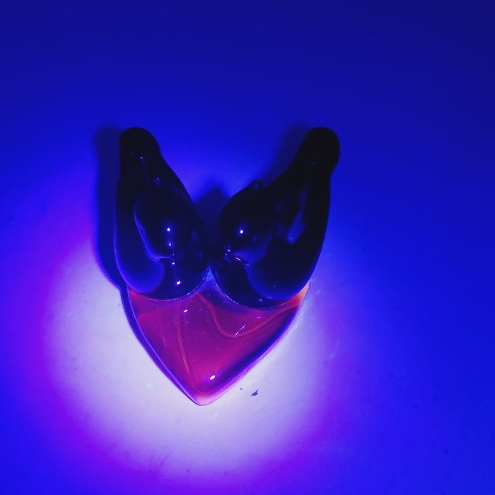 Vintage Double Cardinal of Love Art Glass Bird W Ward Signed 1993 Paperweight - Picture 13 of 14